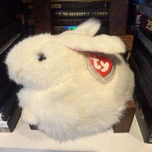 Ty Attic Treasure White Plush Bunny